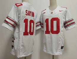 Nike Ohio State Buckeyes #10 Julian Sayin White 2026 NCAA Jersey