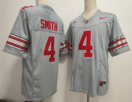 Nike Ohio State Buckeyes #4 Jeremiah Smith Gray 2026 NCAA Jersey