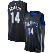 Nike Orlando Magic #14 D.J. Augustin Black Game Authentic Stitched NBA jersey