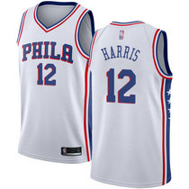 Nike Philadelphia 76ers #12 Tobias Harris White Game Authentic Stitched NBA Jersey