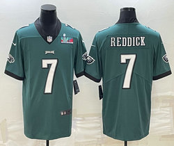 Nike Philadelphia Eagles #7 Haason Reddick Green Super Bowl LVII Patch Authentic stitched NFL jersey