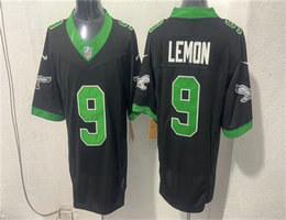 Nike Philadelphia Eagles #9 Makai Lemon Black Throwback 2026 Draft Authentic Stitched NFL Jersey