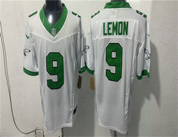 Nike Philadelphia Eagles #9 Makai Lemon White 2026 Draft Authentic Stitched NFL Jersey