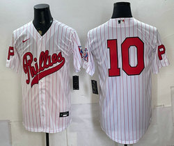 Nike Philadelphia Phillies #10 White 2026 Field Of Dreams Stadium no name Baseball Jersey