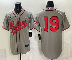 Nike Philadelphia Phillies #19 Gray no name 2026 Field Of Dreams Stadium Jersey
