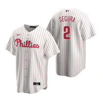 Nike Philadelphia Phillies #2 Jean Segura White Game Authentic Stitched MLB Jersey