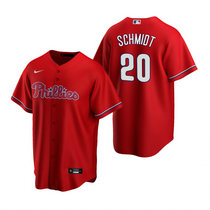 Nike Philadelphia Phillies #20 Mike Schmidt Red Game Authentic Stitched MLB Jersey