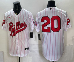 Nike Philadelphia Phillies #20 White 2026 Field Of Dreams Stadium no name Baseball Jersey