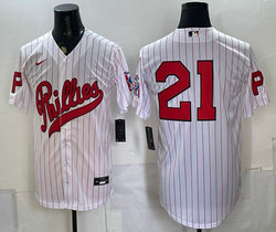 Nike Philadelphia Phillies #21 White 2026 Field Of Dreams Stadium no name Baseball Jersey