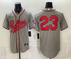Nike Philadelphia Phillies #23 Gray no name 2026 Field Of Dreams Stadium Jersey