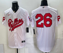 Nike Philadelphia Phillies #26 White 2026 Field Of Dreams Stadium no name Baseball Jersey
