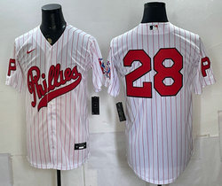 Nike Philadelphia Phillies #28 White 2026 Field Of Dreams Stadium no name Baseball Jersey