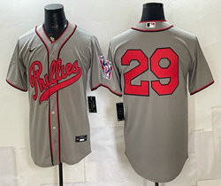 Nike Philadelphia Phillies #29 Gray no name 2026 Field Of Dreams Stadium Jersey