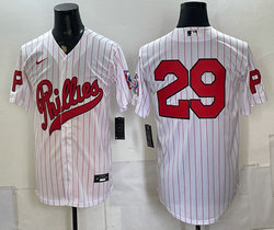Nike Philadelphia Phillies #29 White 2026 Field Of Dreams Stadium no name Baseball Jersey