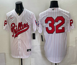 Nike Philadelphia Phillies #32 White 2026 Field Of Dreams Stadium no name Baseball Jersey