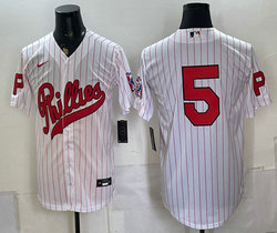 Nike Philadelphia Phillies #5 White 2026 Field Of Dreams Stadium no name Baseball Jersey