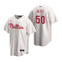 Nike Philadelphia Phillies #50 Hector Neris White Game Authentic Stitched MLB Jersey
