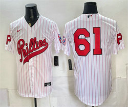Nike Philadelphia Phillies #61 Cristopher Sánchez White 2026 Field Of Dreams Stadium Stitched Baseball Jersey