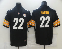 Nike Pittsburgh Steelers #22 Najee Harris Black 2021 NFL Draft Vapor Untouchable Authentic Stitched NFL Jersey