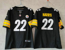 Nike Pittsburgh Steelers #22 Najee Harris Black 2023 F.U.S.E.Authentic Stitched NFL Jersey