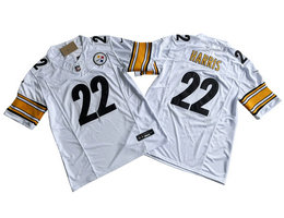 Nike Pittsburgh Steelers #22 Najee Harris White 2023 F.U.S.E.Authentic Stitched NFL Jersey