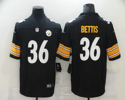 Nike Pittsburgh Steelers #36 Jerome Bettis Black Vapor Untouchable Limited Authentic Stitched NFL Jersey