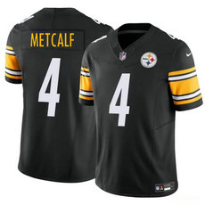 Nike Pittsburgh Steelers #4 DK Metcalf Black Vapor Untouchable Authentic Stitched NFL Jersey