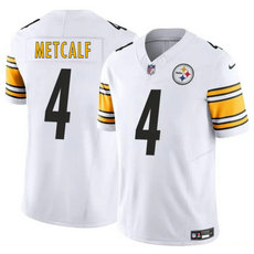 Nike Pittsburgh Steelers #4 DK Metcalf White Vapor Untouchable Authentic Stitched NFL Jersey