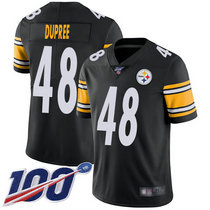 Nike Pittsburgh Steelers #48 Bud Dupree 100th Season Black Vapor Untouchable Limited Authentic stitched NFL jersey