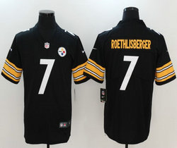 Nike Pittsburgh Steelers #7 Ben Roethlisberger Black Vapor Untouchable Limited Authentic stitched NFL jersey