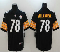 Nike Pittsburgh Steelers #78 Alejandro Villanueva Black Vapor Untouchable Authentic stitched NFL jersey