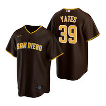 Nike San Diego Padres #39 Kirby Yates Brown Game Authentic Stitched MLB Jersey