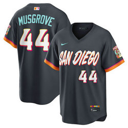 Nike San Diego Padres #44 Joe Musgrove Obsidian 2026 City MLB Jersey