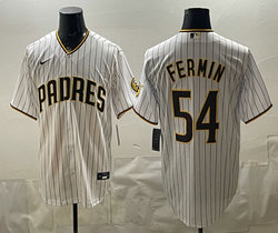Nike San Diego Padres #54 Freddy Fermin White MLB Jersey