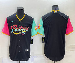 Nike San Diego Padres Blank Black 2022 City Game Authentic Stitched MLB Jersey