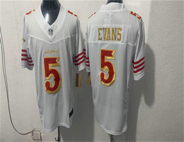 Nike San Francisco 49ers #5 Mike Evans White Rivalries Authentic Stitched NFL Jersey