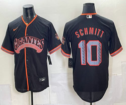 Nike San Francisco Giants #10 Casey Schmitt Black 2026 Alternate Stadium Jersey