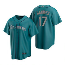 Nike Seattle Mariners #17 Mitch Haniger Green Game Authentic Stitched MLB jersey