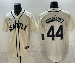 Nike Seattle Mariners #44 Julio Rodríguez Cream Stitched Baseball Jersey