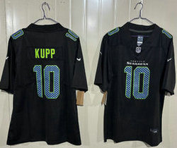Nike Seattle Seahawks #10 Cooper Kupp Black Fashion Stitched Football Jersey