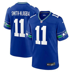 Nike Seattle Seahawks #11 Jaxon Smith-Njigba Blue Throwback Vapor Untouchable Authentic Stitched NFL Jersey.webp