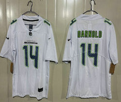 Nike Seattle Seahawks #14 Sam Darnold White Fashion Stitched Football Jersey