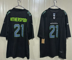 Nike Seattle Seahawks #21 Devon Witherspoon Black Fashion Stitched Football Jersey