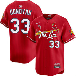 Nike St. Louis Cardinals #33 Brendan Donovan Red City Baseball Jersey