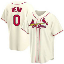 Nike St.Louis Cardinals #0 Austin Dean Cream Game Authentic stitched MLB jersey