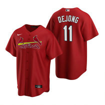 Nike St.Louis Cardinals #11 Paul DeJong Red Game Authentic stitched MLB jersey