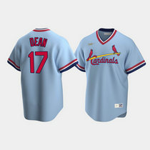 Nike St.Louis Cardinals #17 Dizzy Dean Cooperstown Collection Light Blue Authentic Stitched MLB Jersey