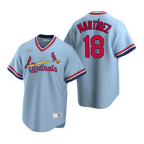 Nike St.Louis Cardinals #18 Carlos Martinez Cooperstown Collection Light Blue Authentic Stitched MLB Jersey