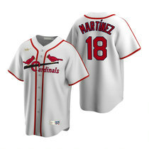 Nike St.Louis Cardinals #18 Carlos Martinez Cooperstown Collection White Authentic Stitched MLB Jersey