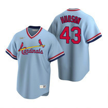 Nike St.Louis Cardinals #43 Dakota Hudson Cooperstown Collection Light Blue Authentic Stitched MLB Jersey